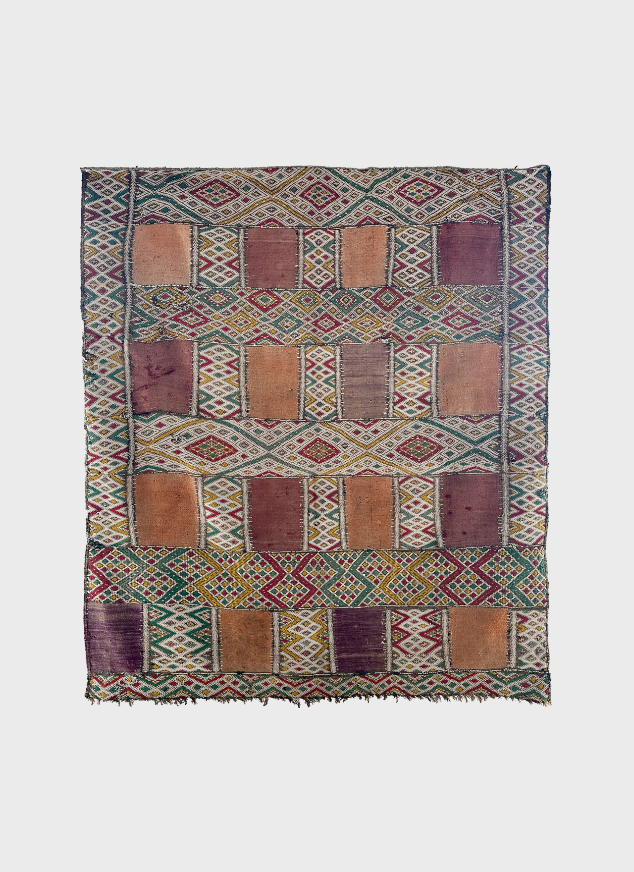 Moroccan Embroidered Kilim