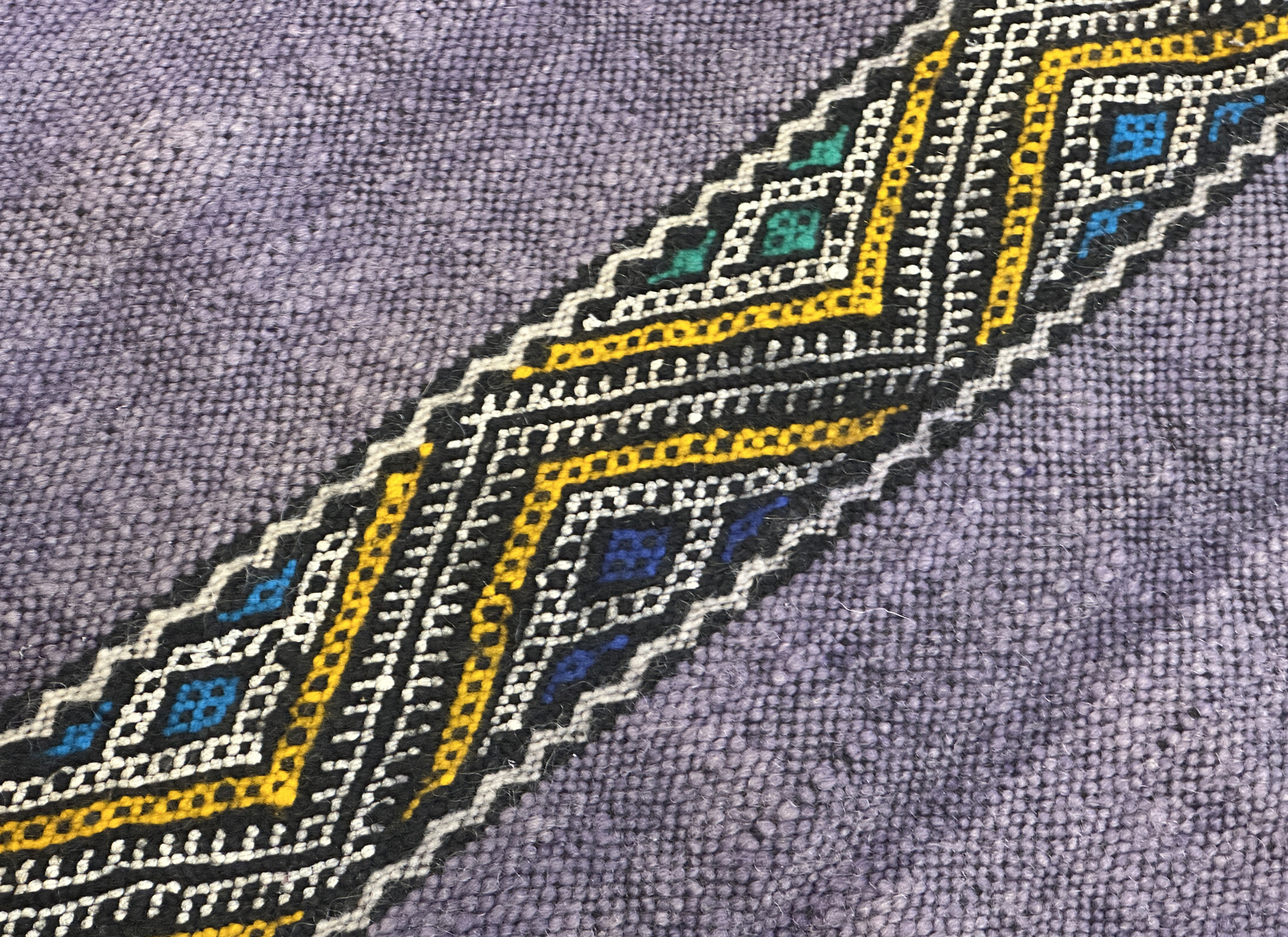 Moroccan Embroided Kilim