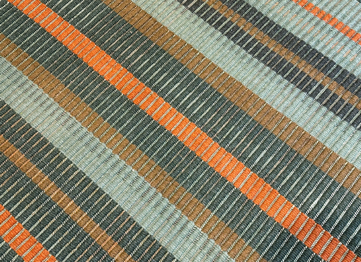 Green Stripes Kilim