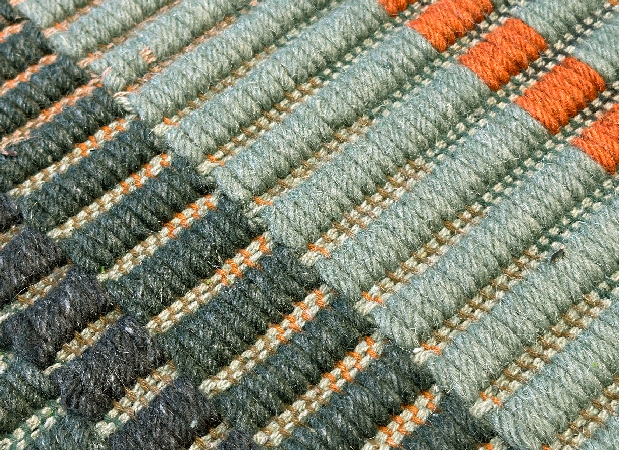 Green Stripes Kilim