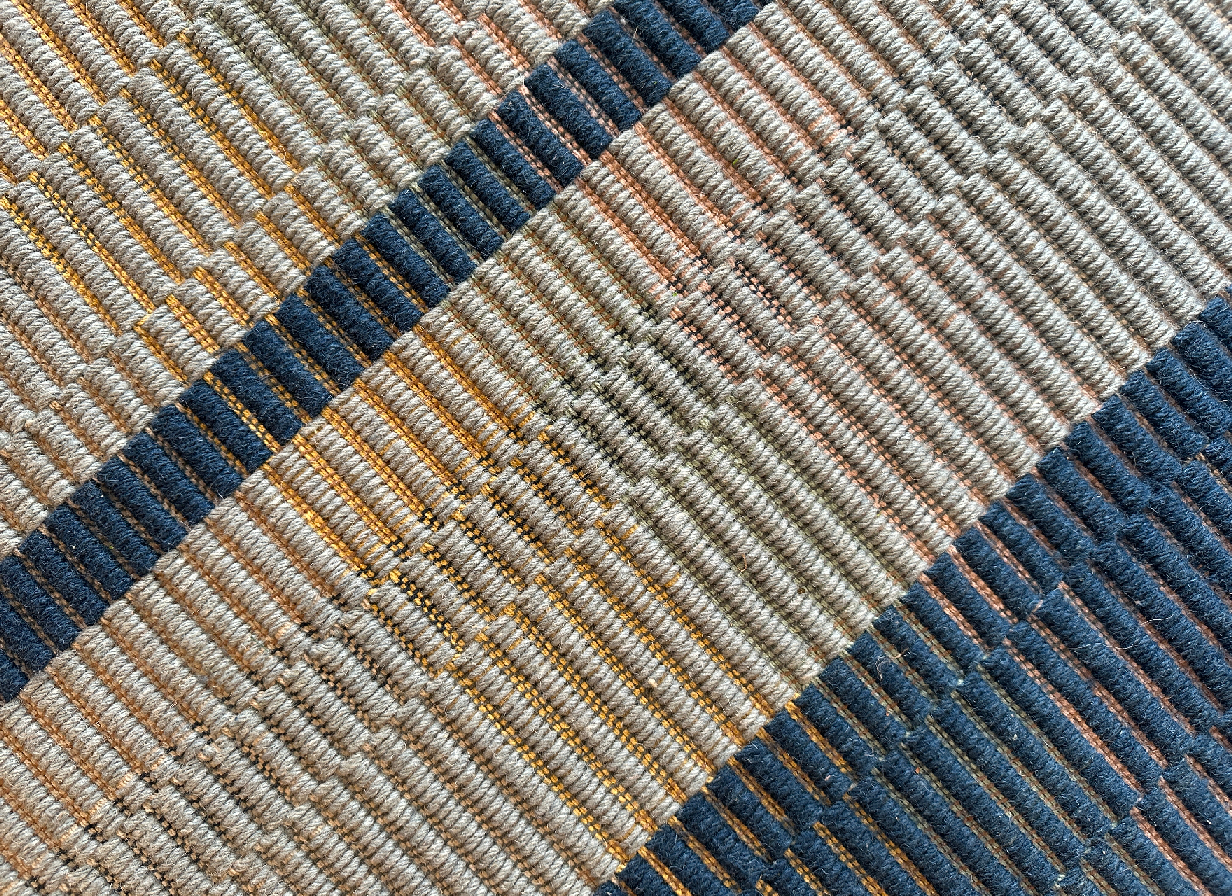 L.Blue Stripes Kilim