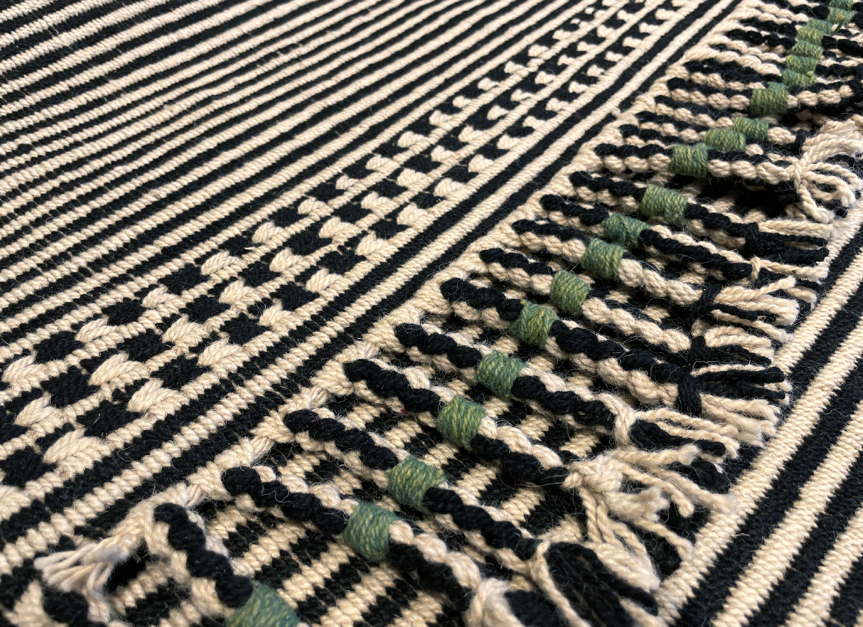 Kilim Old Green Runner